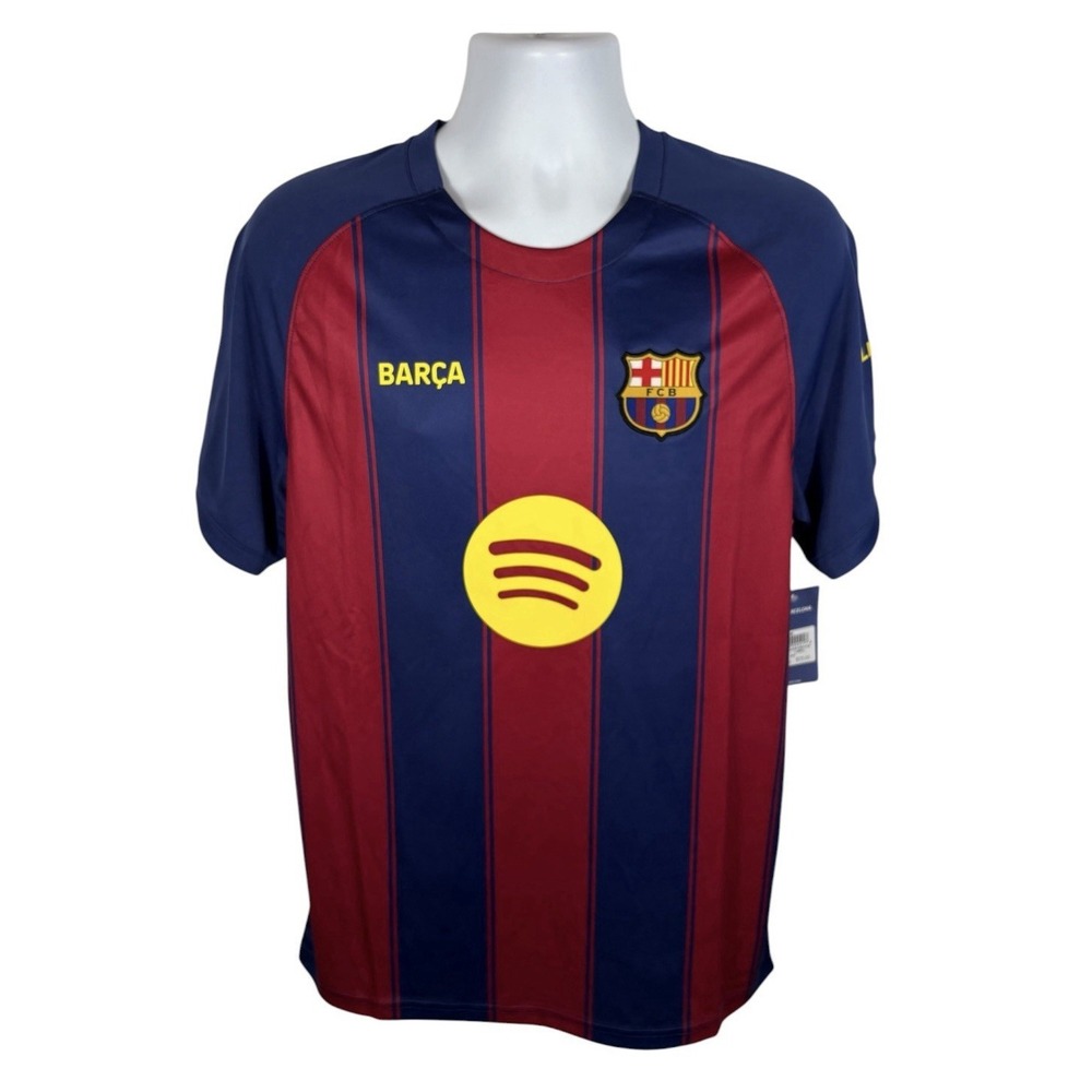 FCB Barcelona Men's Soccer Futbol Team Jersey Size Medium Blue & Red NWT -1941